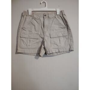 Redhead Men's Cargo Hiking Shorts Beige 100% Cotton Comfort Waist Size 32